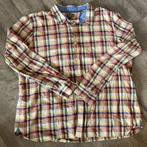 LL Bean Signature mens XXL 100% cotton button down